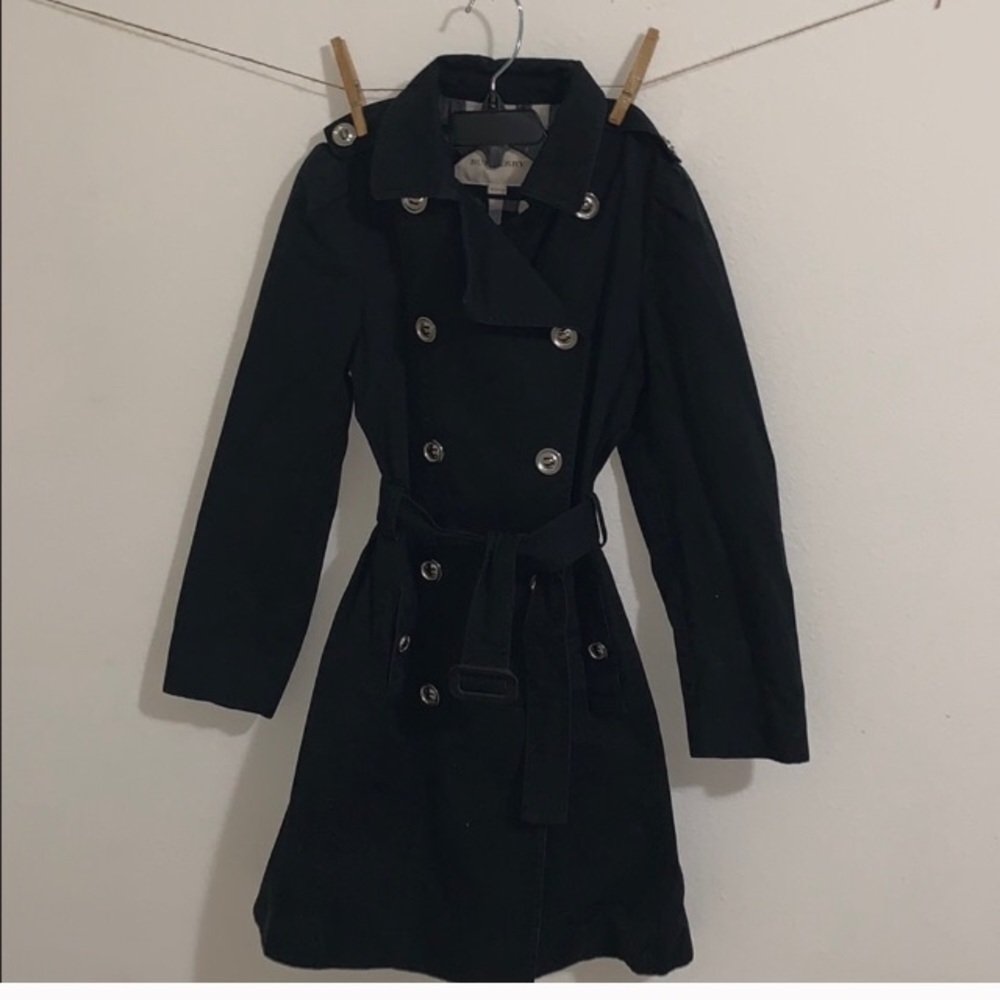 Burberry Black Trench Coat Kids 10